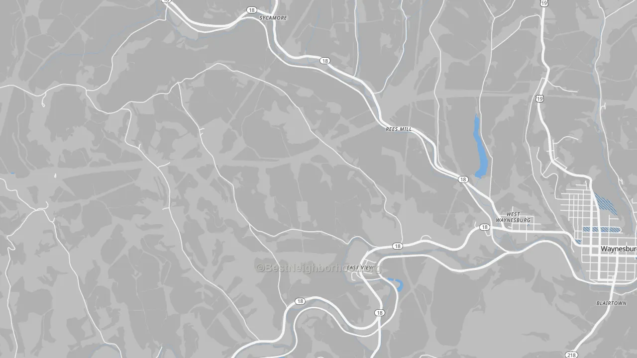 Transit Grade map of East View, PA