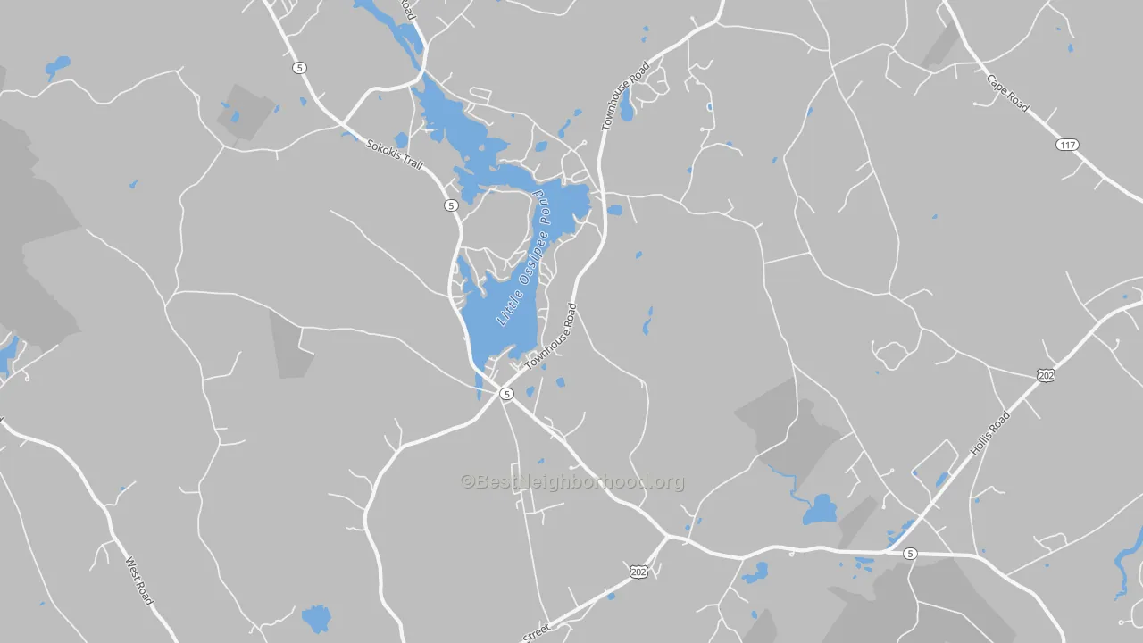 Transit Grade map of East Waterboro, ME