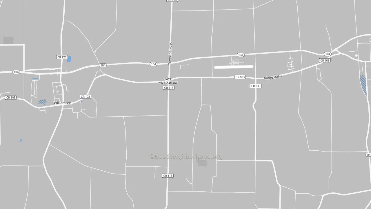 Transit Grade map of East Williamson, NY