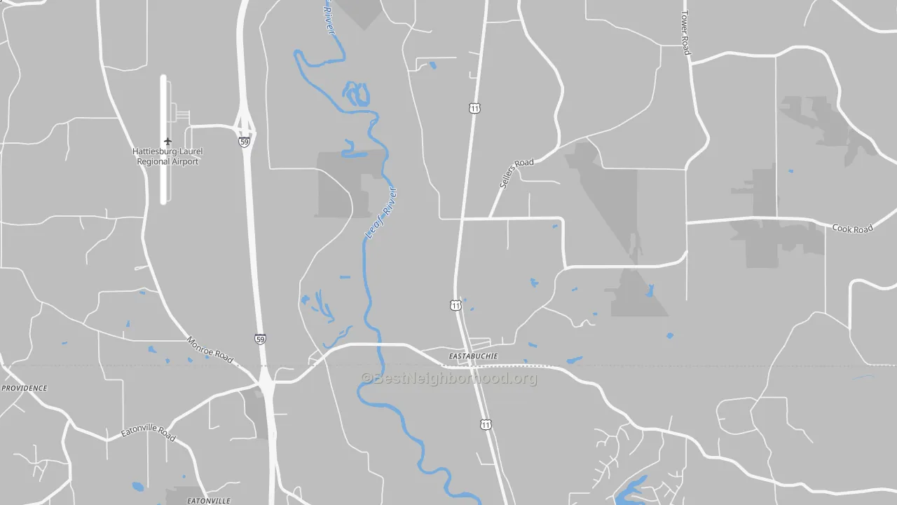 Transit Grade map of Eastabuchie, MS