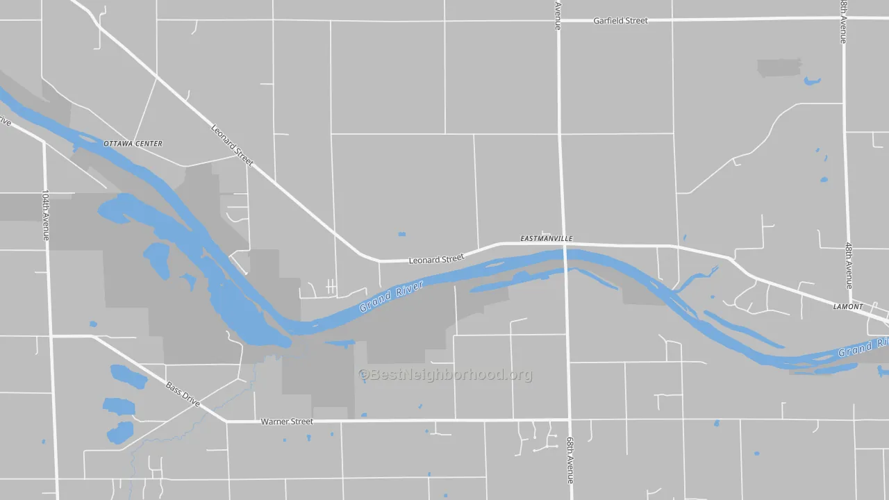 Transit Grade map of Eastmanville, MI