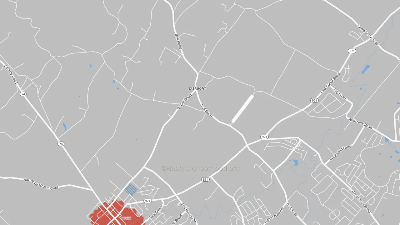 Transit Grade map of Eastmont, PA