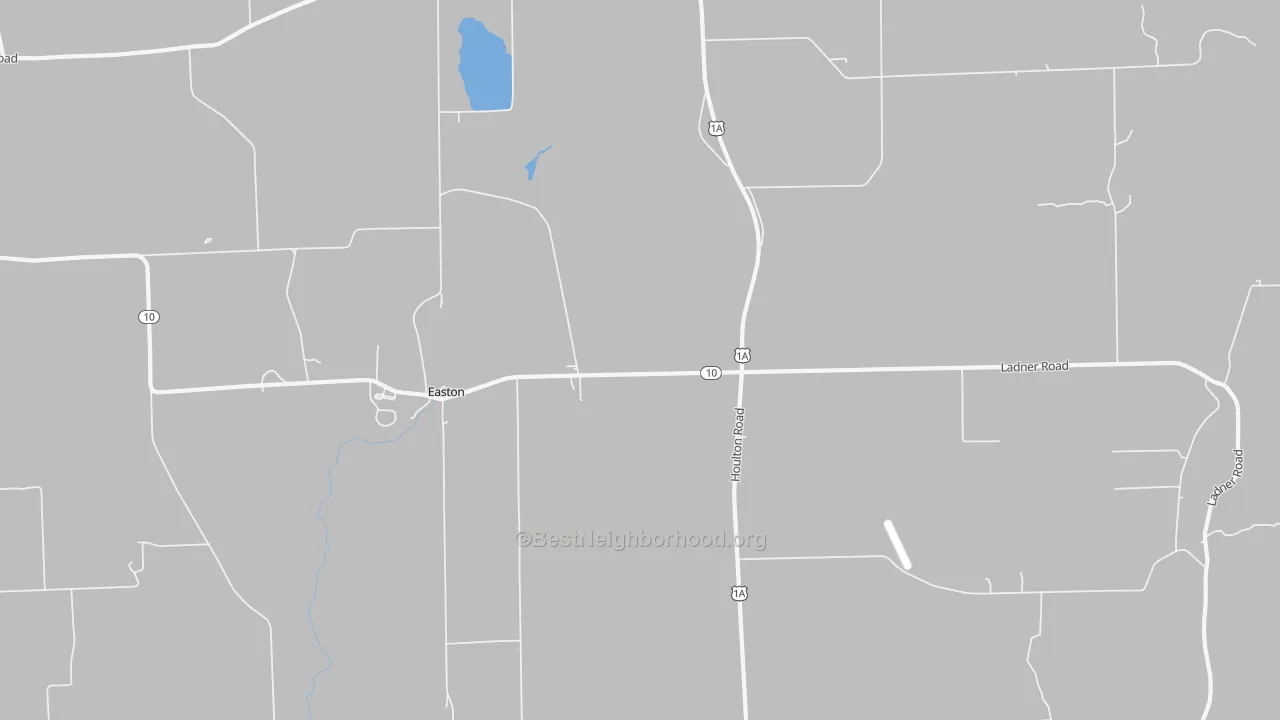 Transit Grade map of Easton Center, ME
