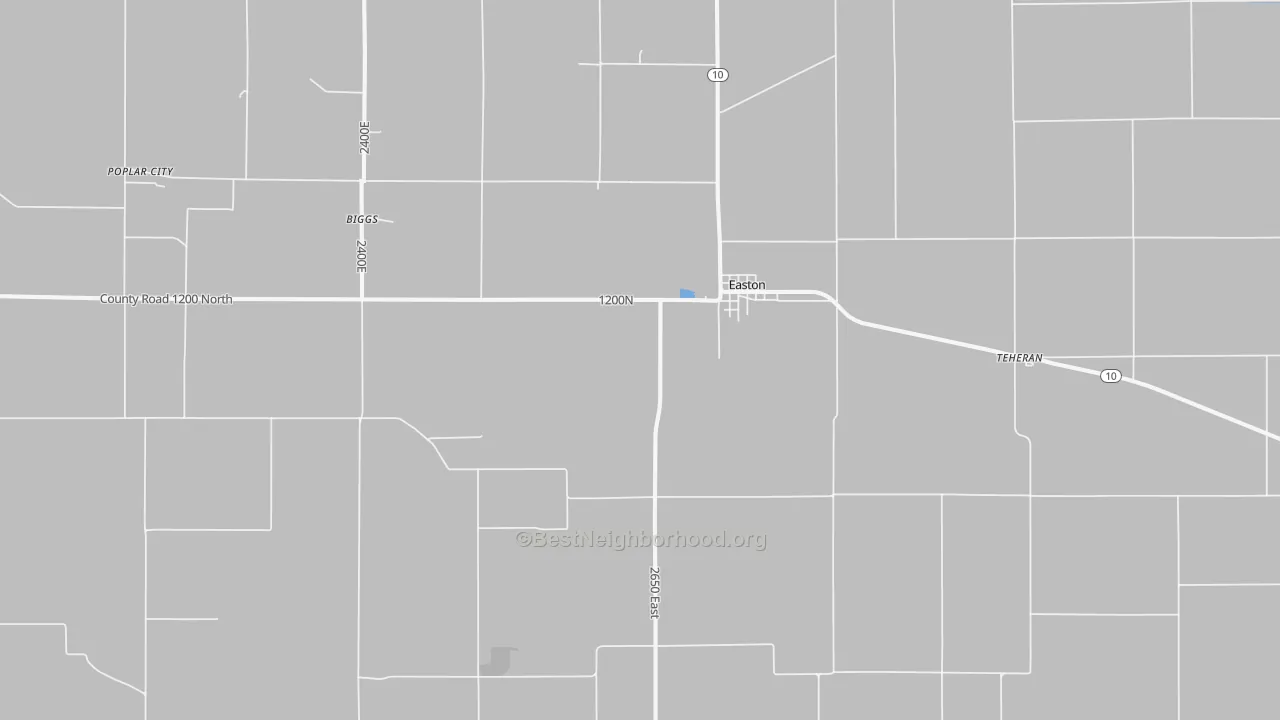 Transit Grade map of Easton, IL