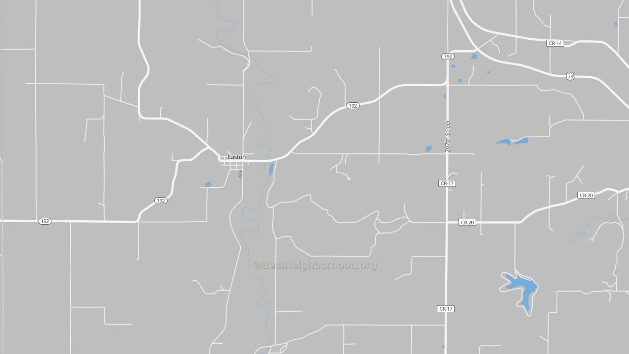 Transit Grade map of Easton, KS