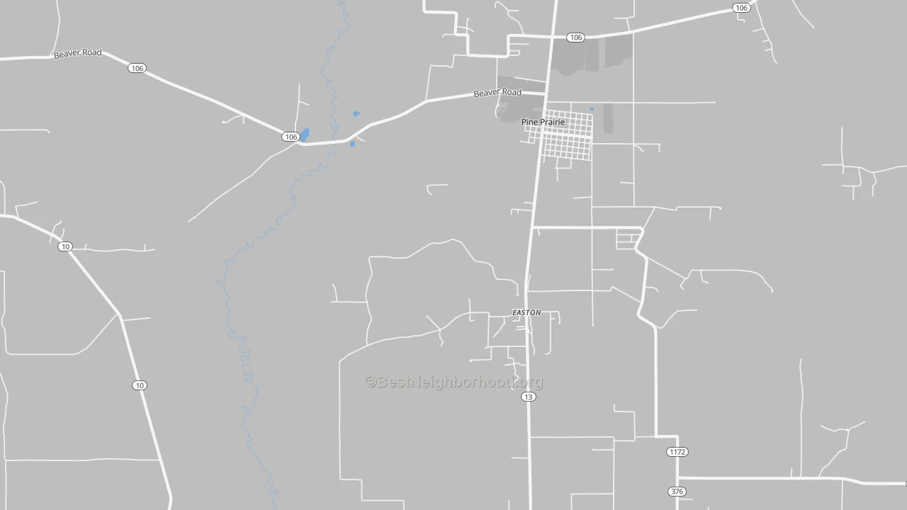 Transit Grade map of Easton, LA