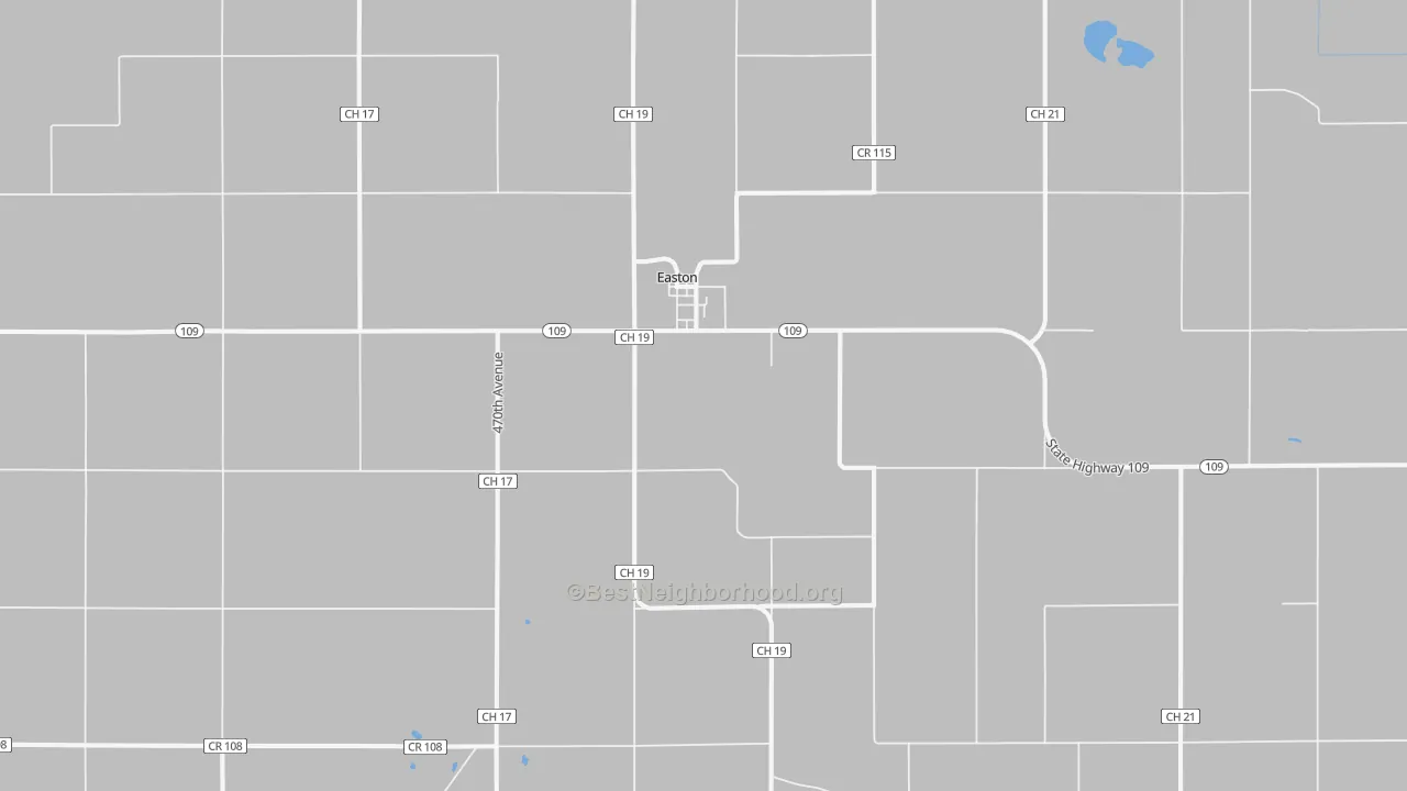 Transit Grade map of Easton, MN