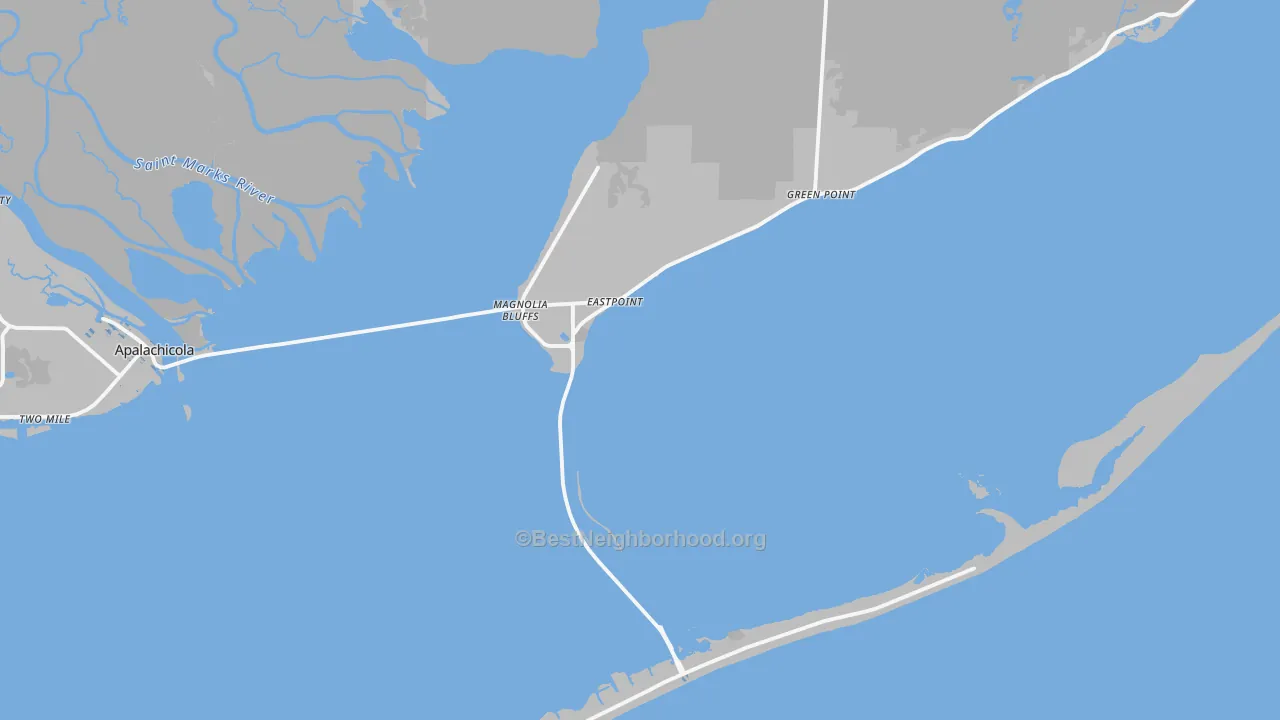 Transit Grade map of Eastpoint, FL