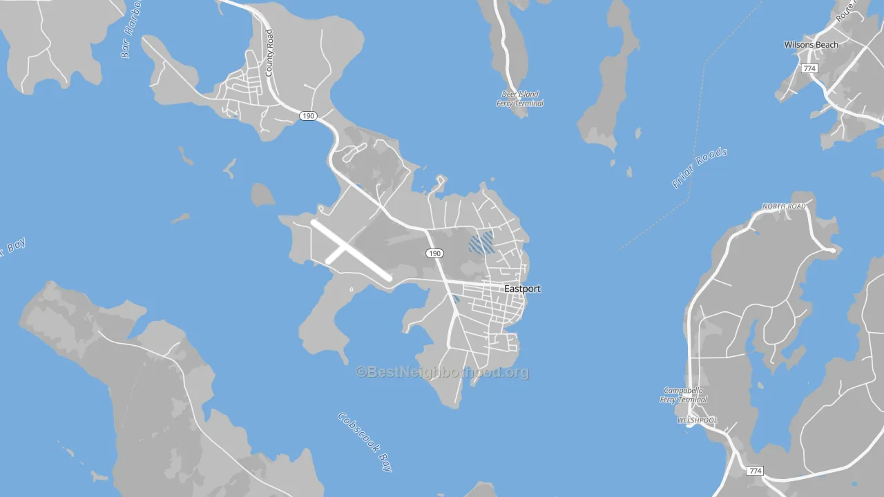 Transit Grade map of Eastport, ME