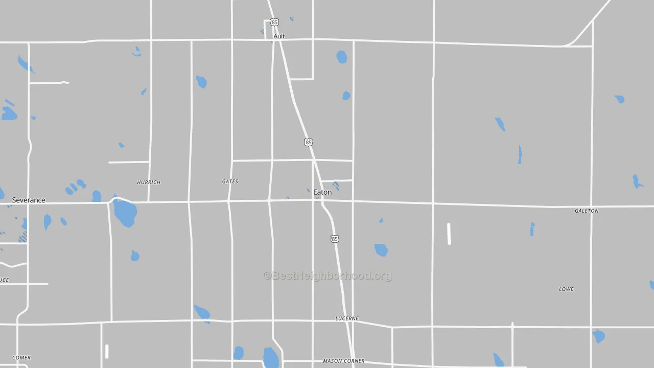 Transit Grade map of Eaton, CO