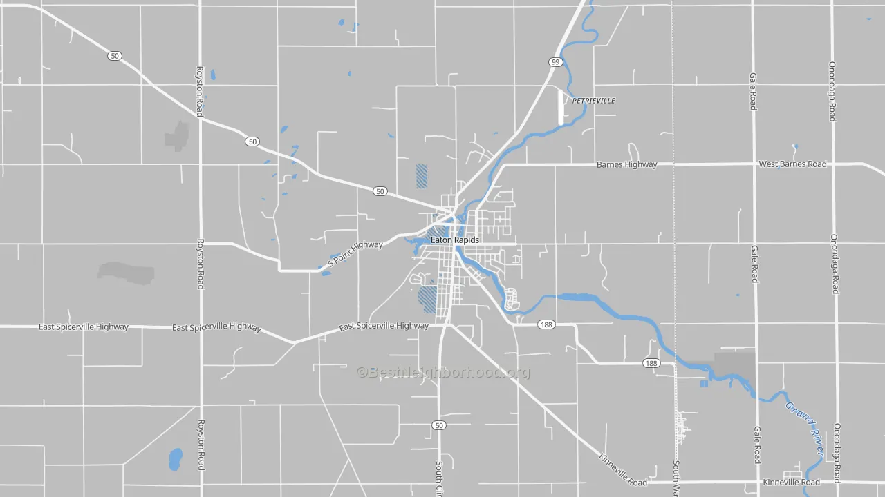 Transit Grade map of Eaton Rapids, MI