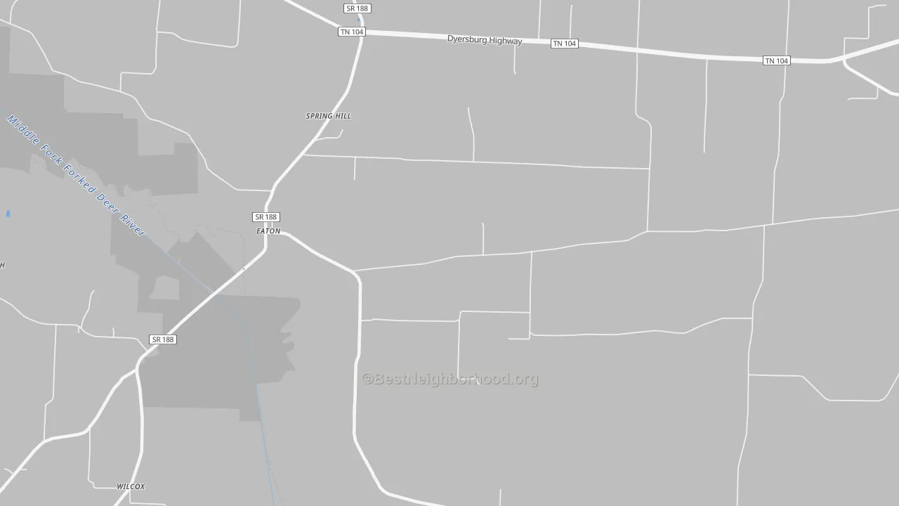 Transit Grade map of Eaton, TN