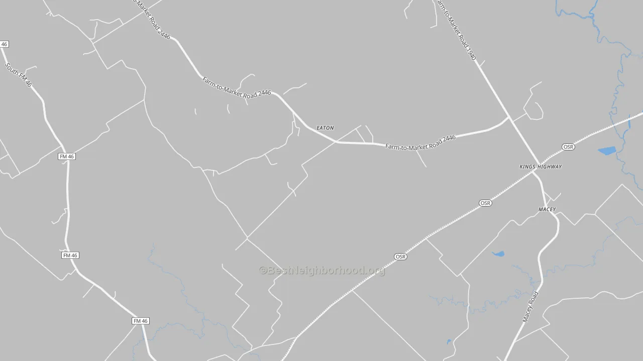 Transit Grade map of Eaton, TX