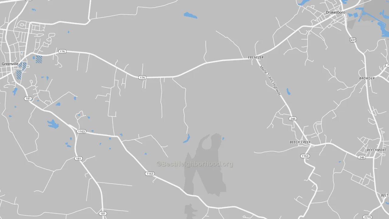 Transit Grade map of Ebenezer, KY