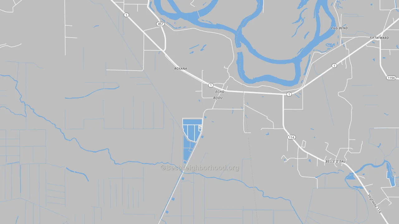 Transit Grade map of Echo, LA
