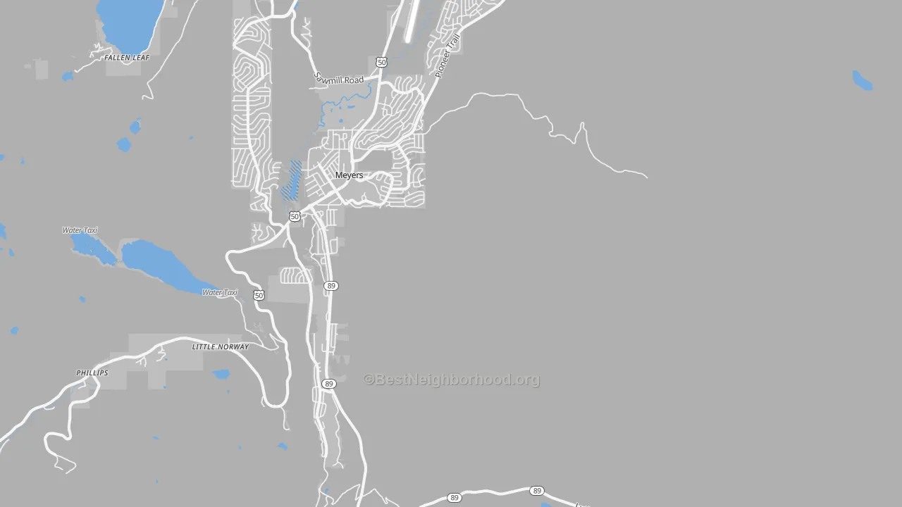 Transit Grade map of Echo Lake, CA