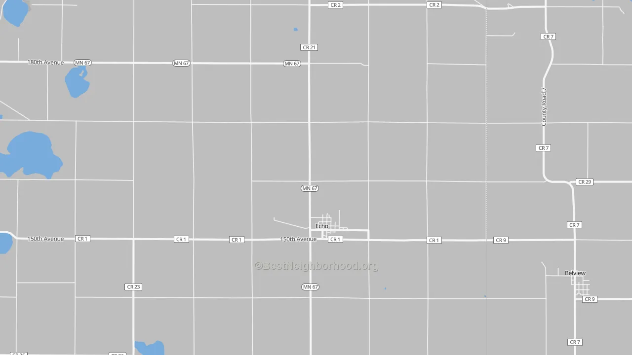 Transit Grade map of Echo, MN