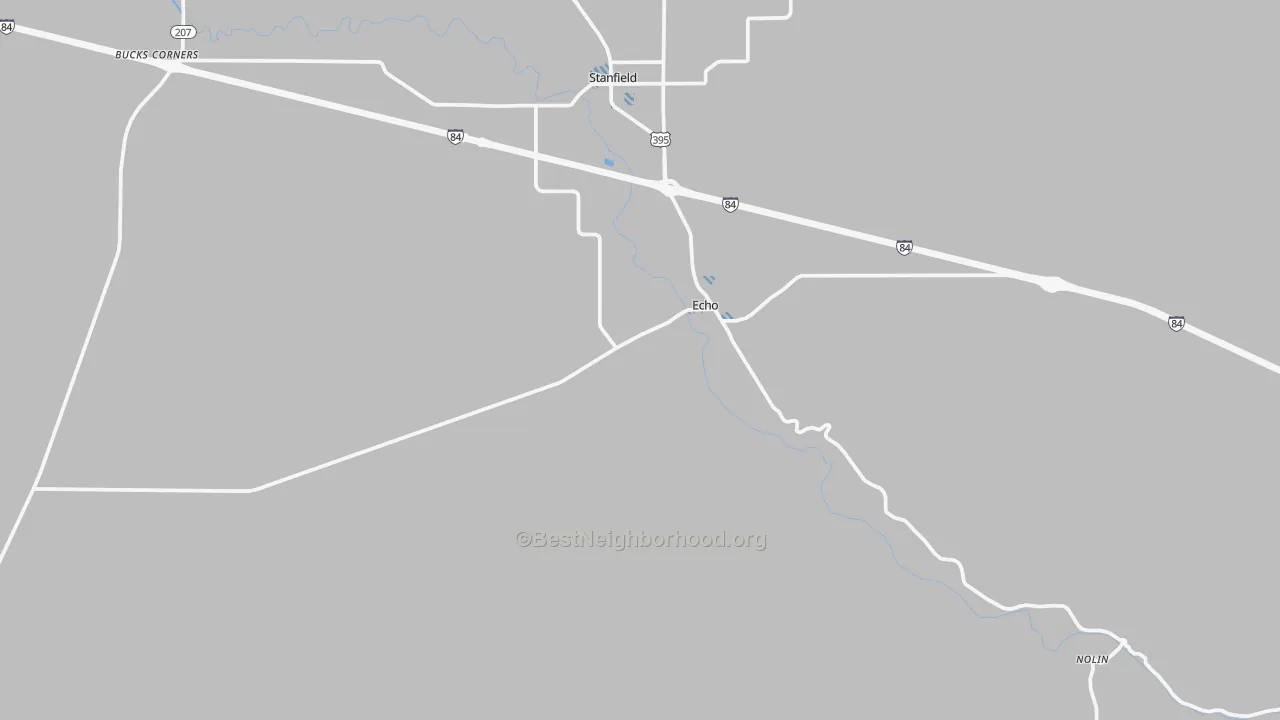 Transit Grade map of Echo, OR