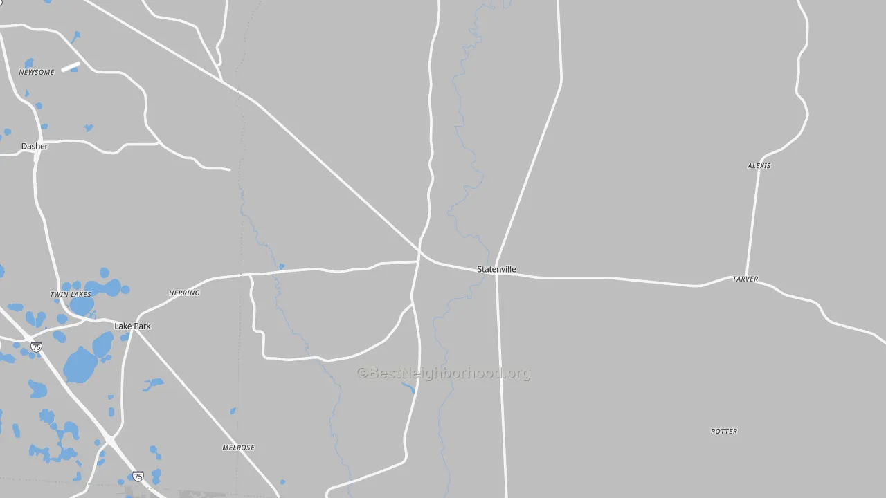 Transit Grade map of Echols County, GA