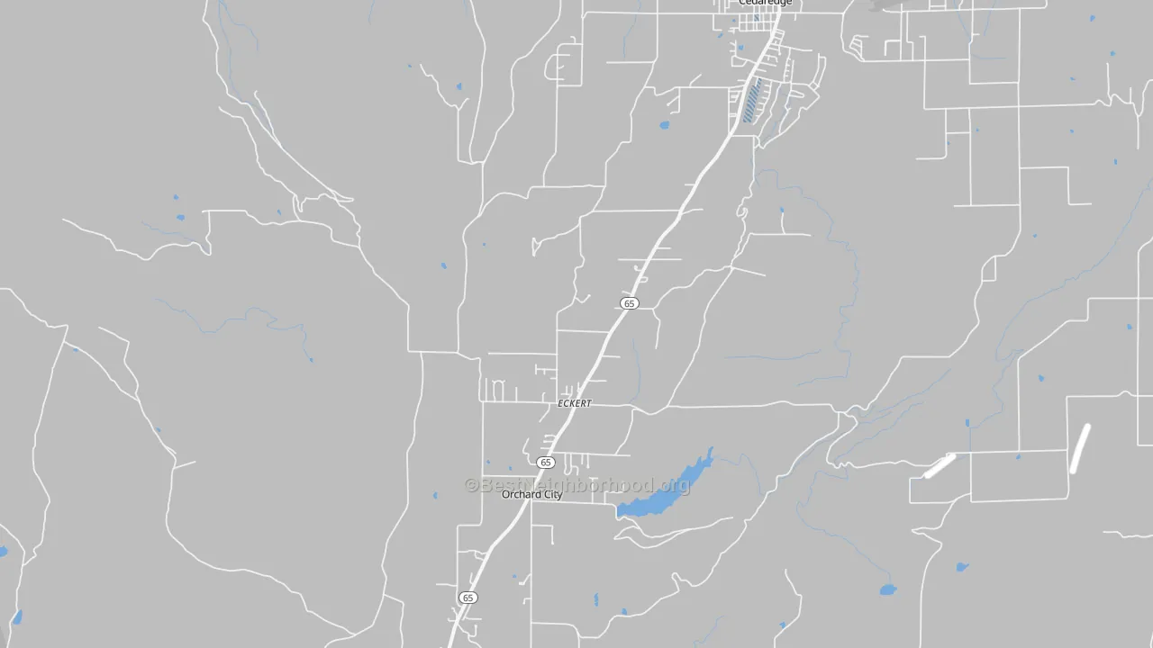 Transit Grade map of Eckert, CO