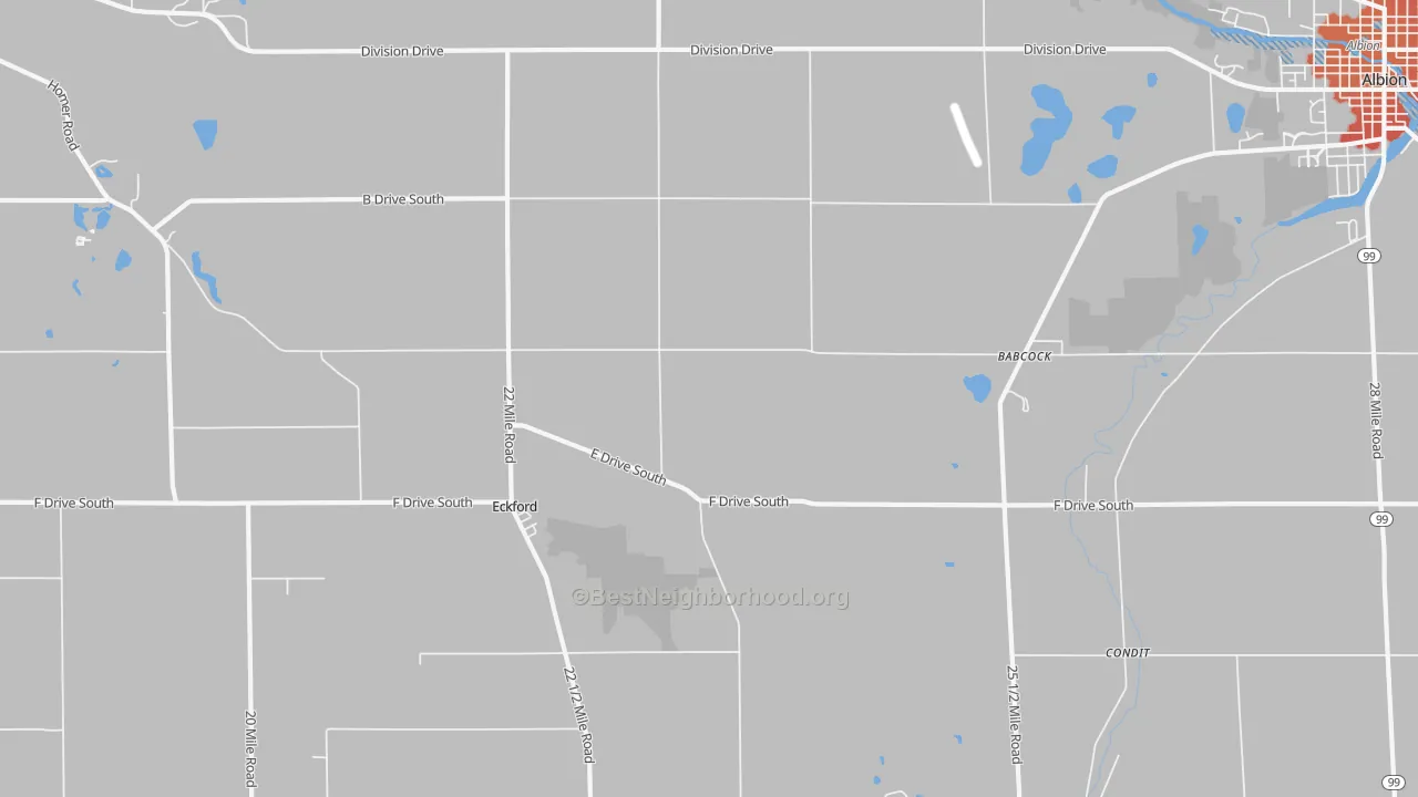 Transit Grade map of Eckford, MI
