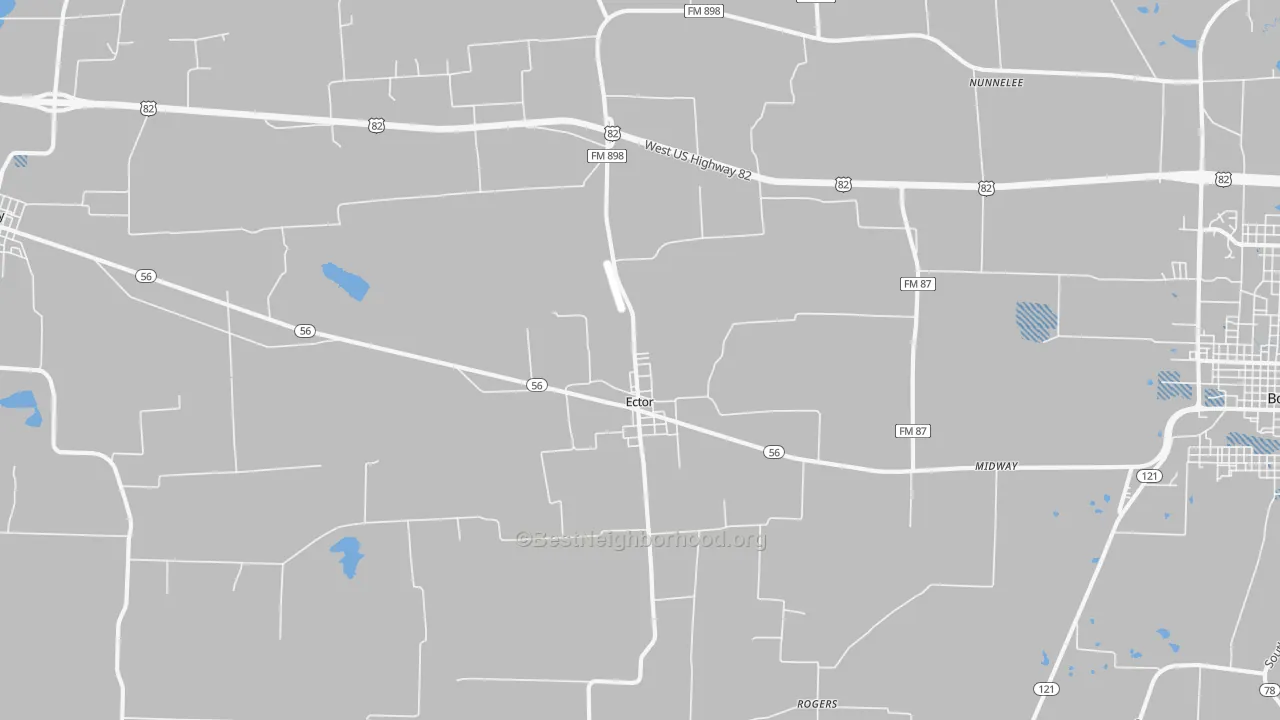 Transit Grade map of Ector, TX