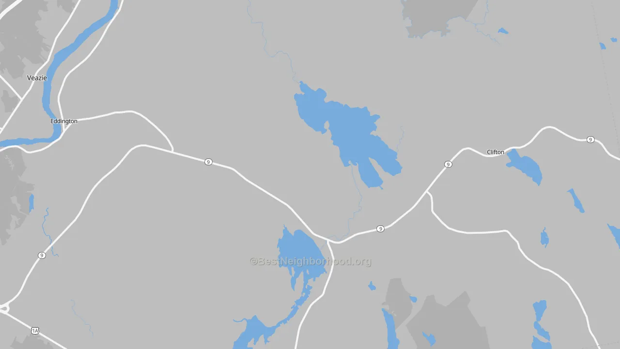 Transit Grade map of Eddington, ME