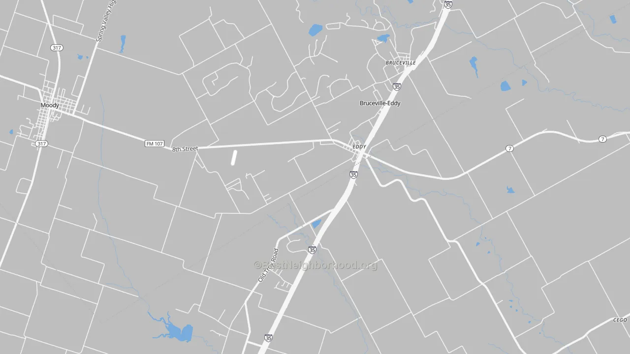 Transit Grade map of Eddy, TX