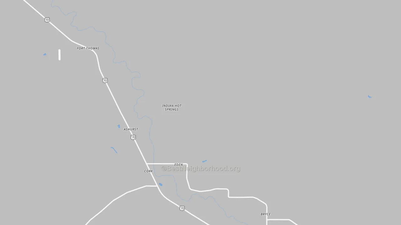 Transit Grade map of Eden, AZ