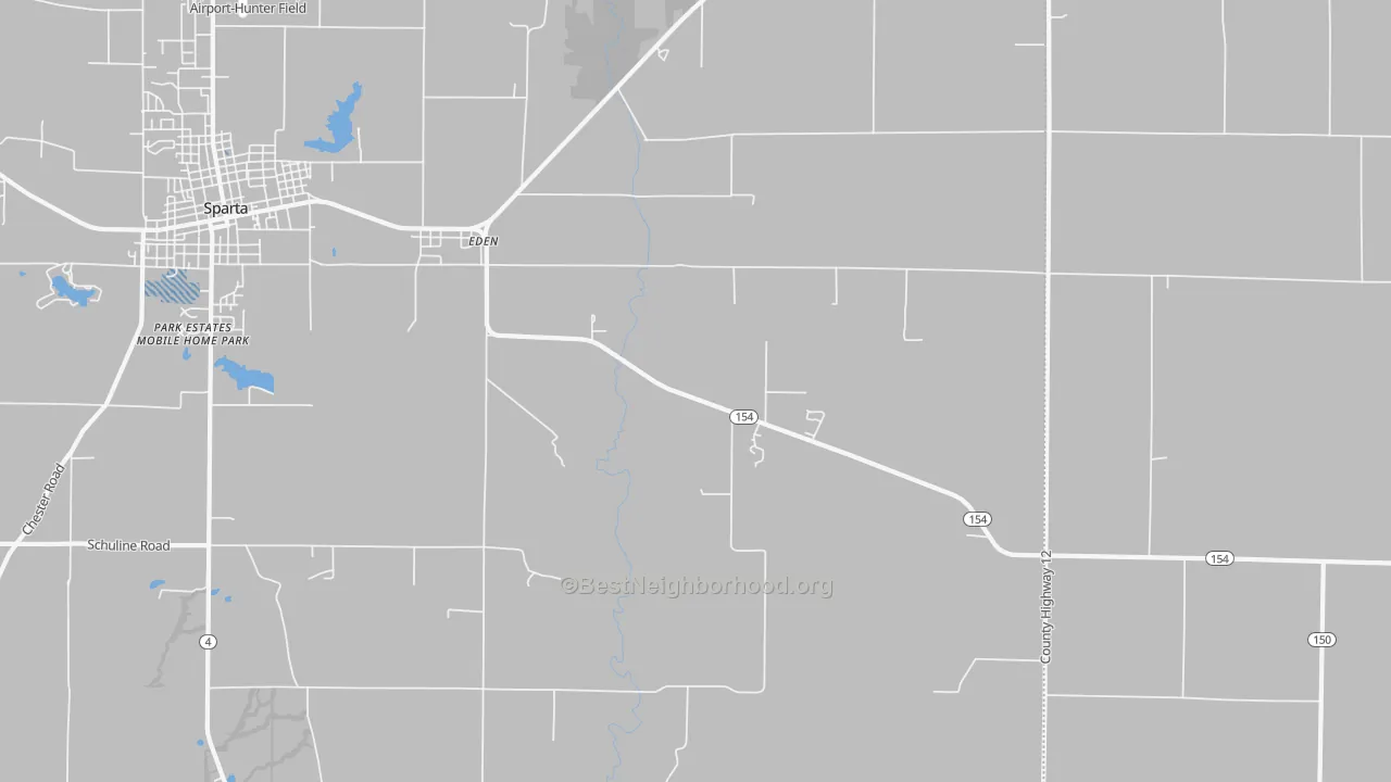 Transit Grade map of Eden, IL