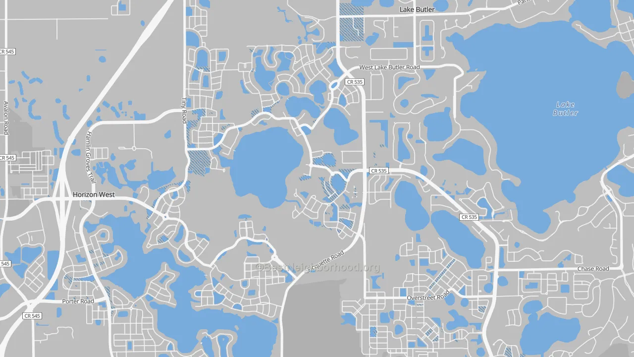 Transit Grade map of Eden Isle, Horizon West, FL