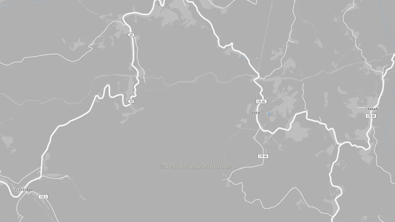 Transit Grade map of Eden, WV