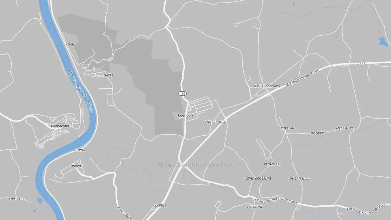 Transit Grade map of Edenborn, PA