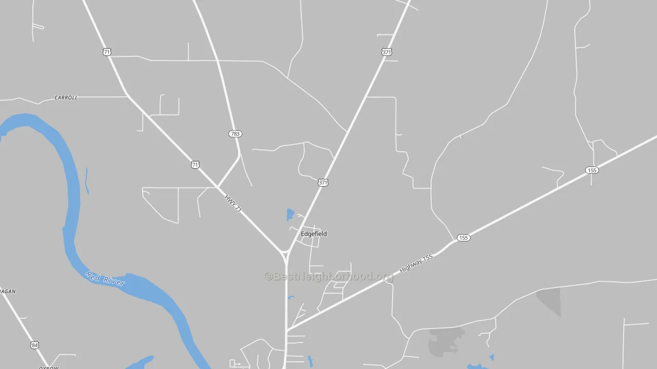 Transit Grade map of Edgefield, LA