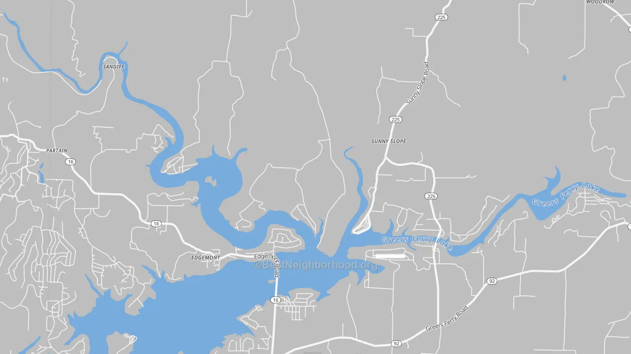 Transit Grade map of Edgemont, AR