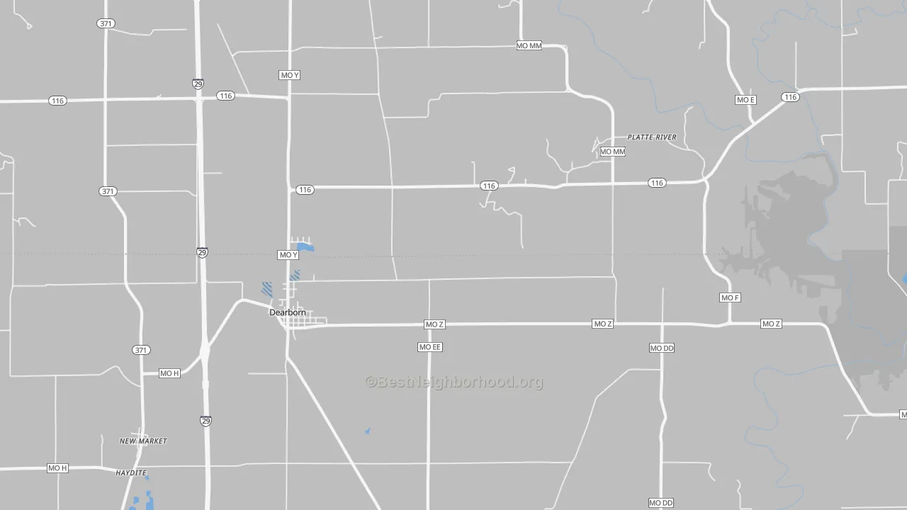 Transit Grade map of Edgerton Junction, MO