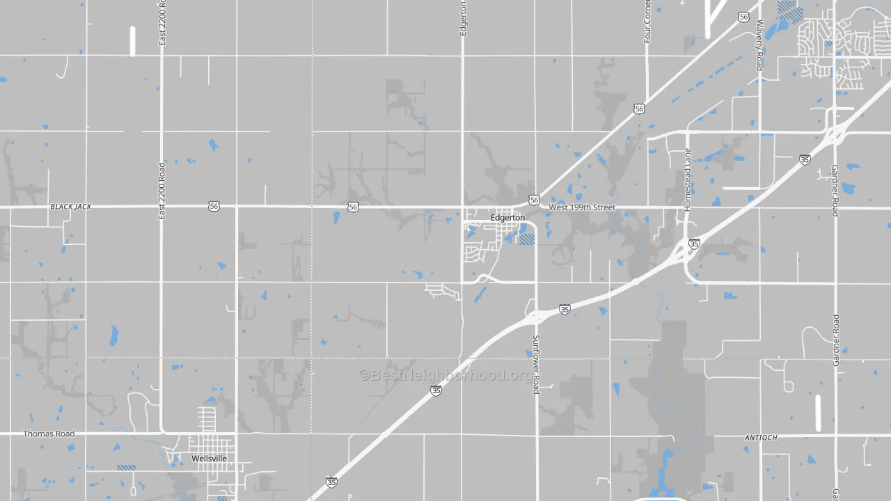 Transit Grade map of Edgerton, KS