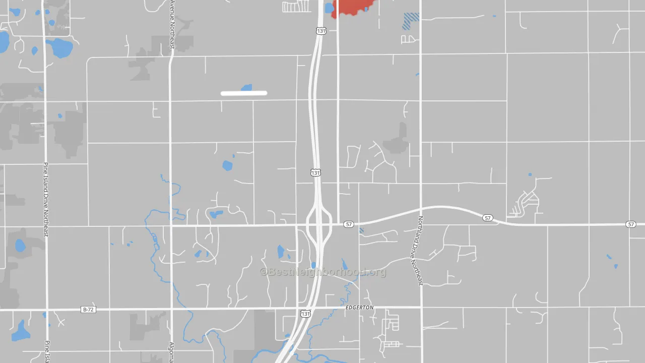Transit Grade map of Edgerton, MI