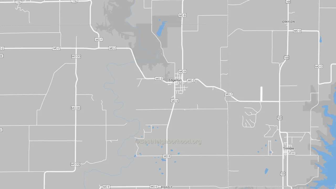 Transit Grade map of Edgerton, MO