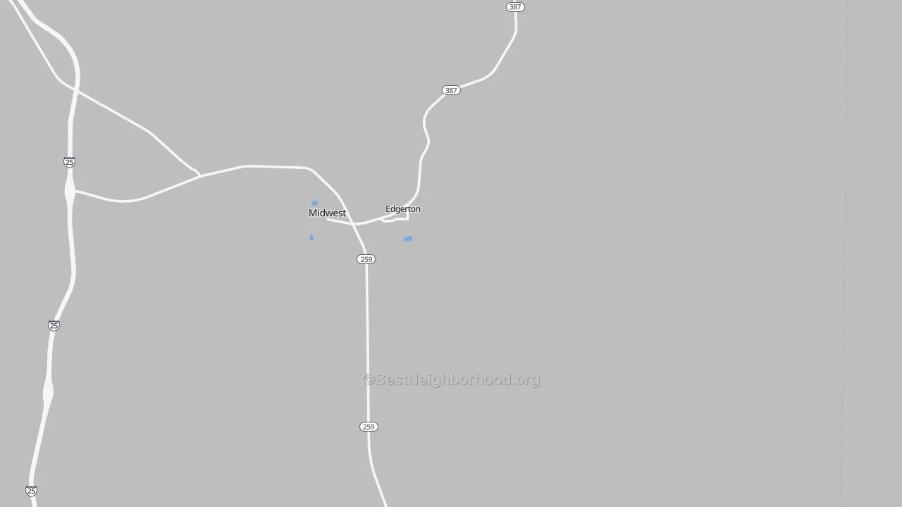 Transit Grade map of Edgerton, WY
