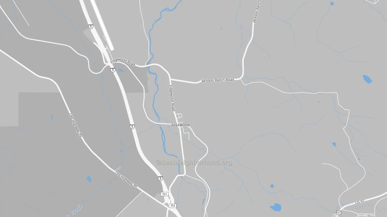 Transit Grade map of Edgewood, CA
