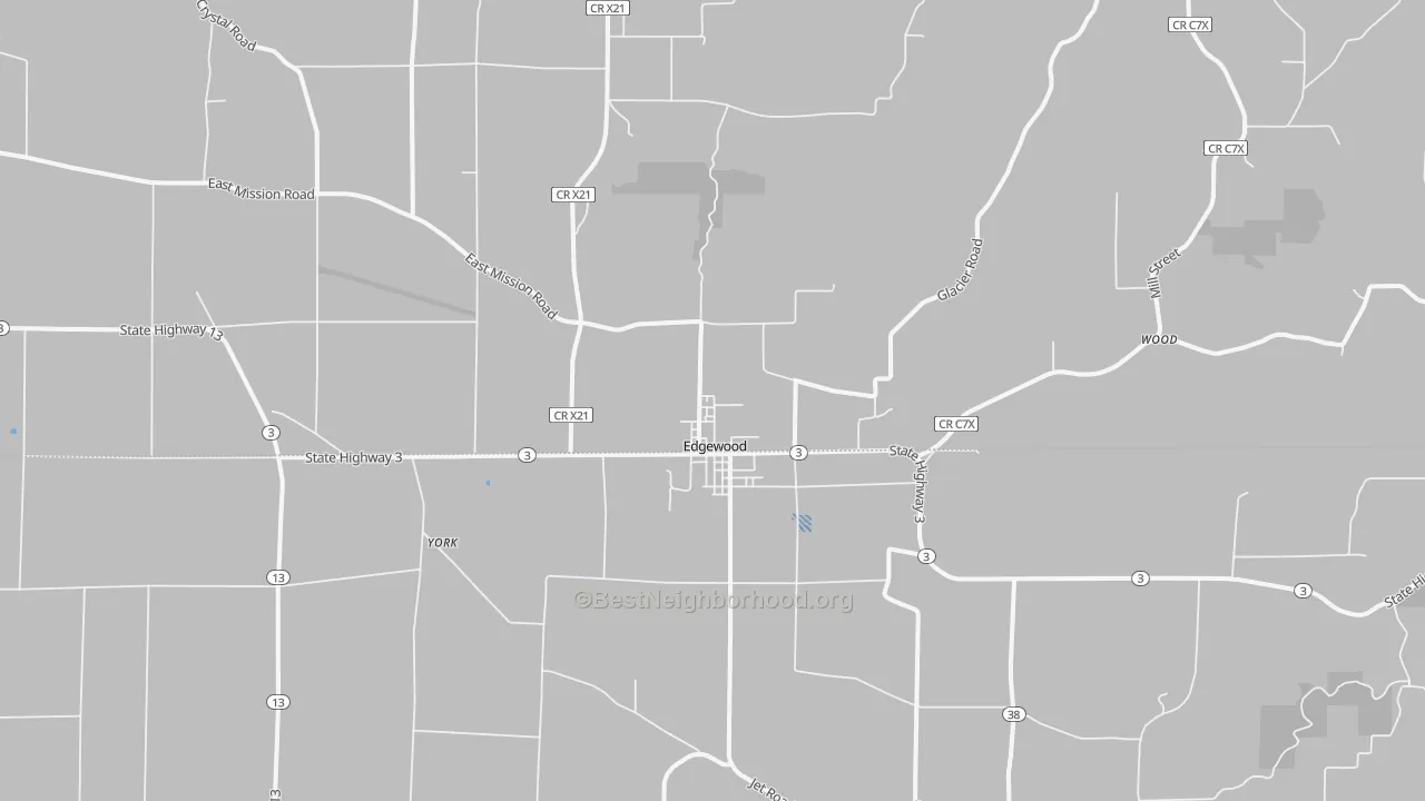 Transit Grade map of Edgewood, IA