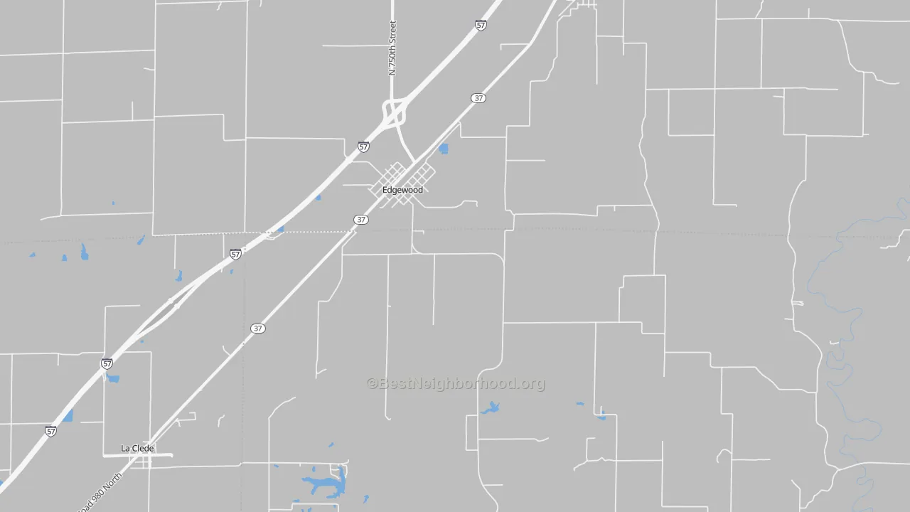 Transit Grade map of Edgewood, IL