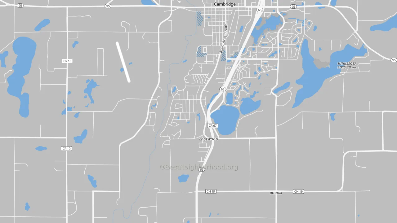 Transit Grade map of Edgewood, MN