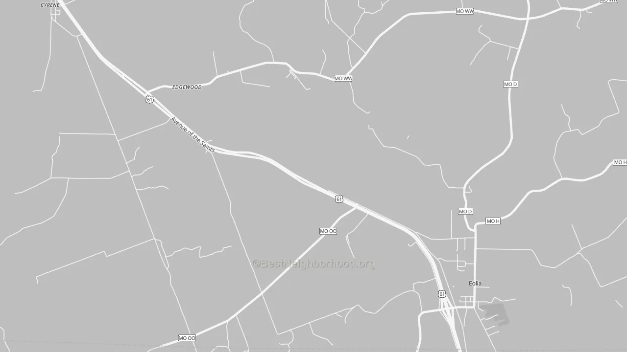 Transit Grade map of Edgewood, MO