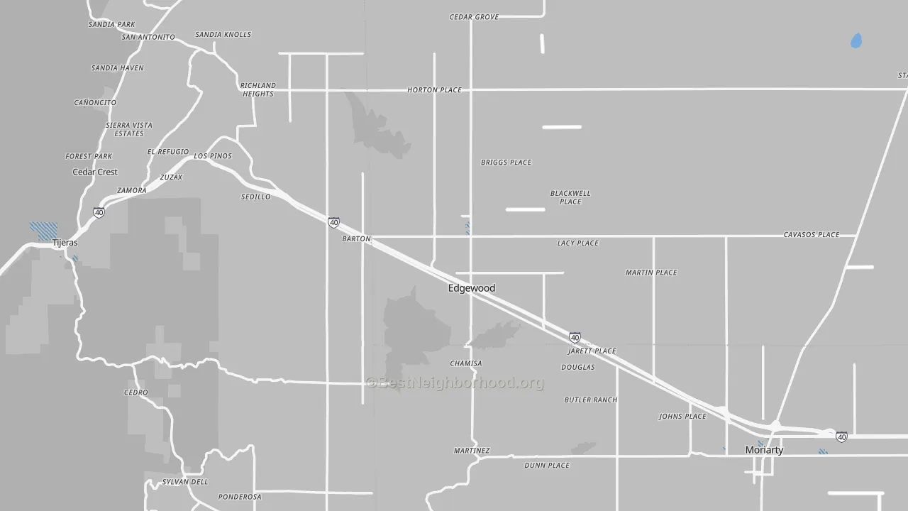 Transit Grade map of Edgewood, NM
