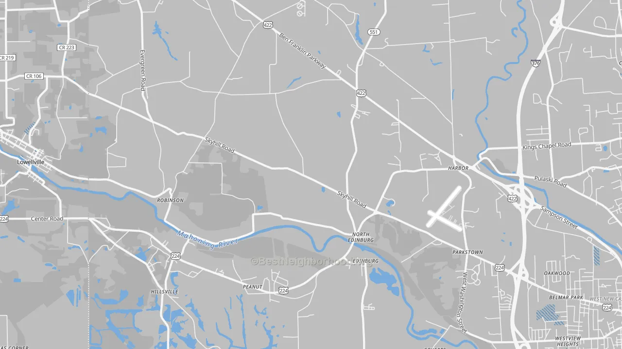 Transit Grade map of Edinburg, PA