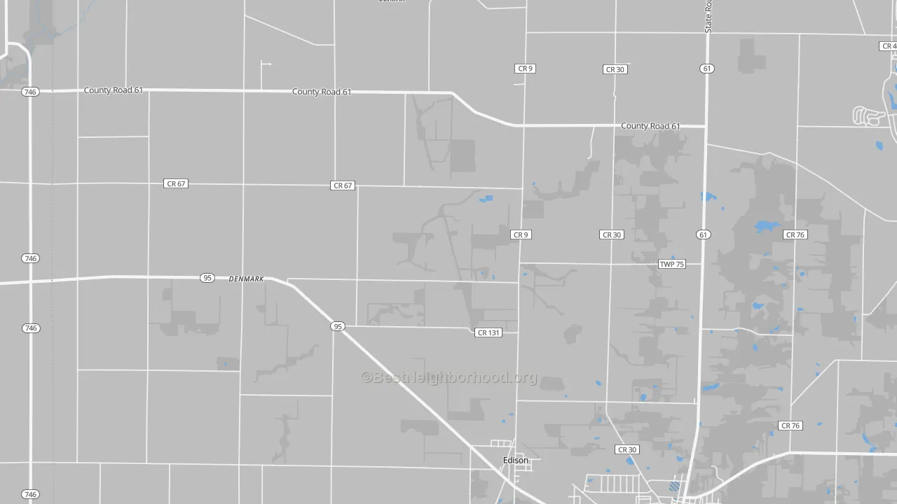 Transit Grade map of Edison, OH