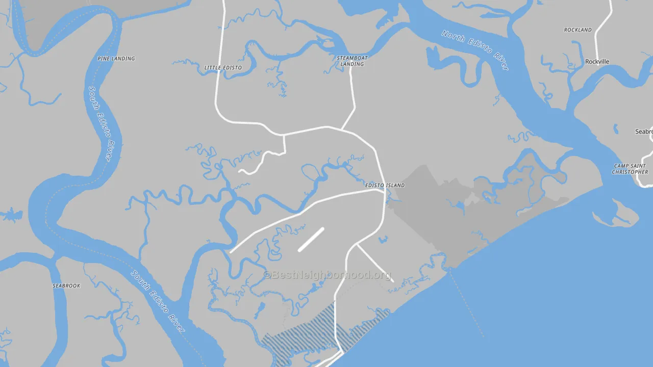 Transit Grade map of Edisto Island, SC
