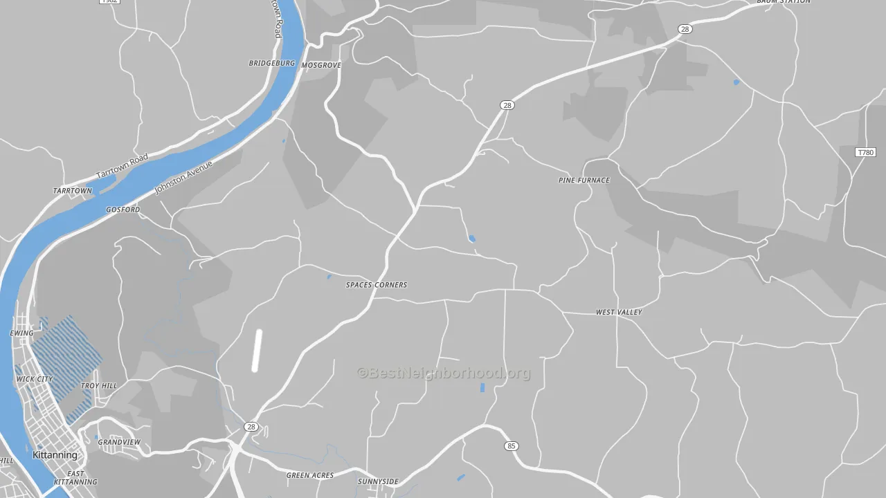 Transit Grade map of Edmon, PA